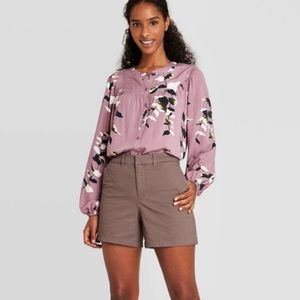 A new day dark purple chino shorts